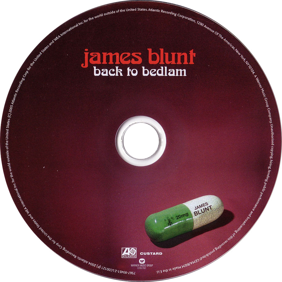Cartula Cd de James Blunt - Back To Bedlam (Expanded Edition)