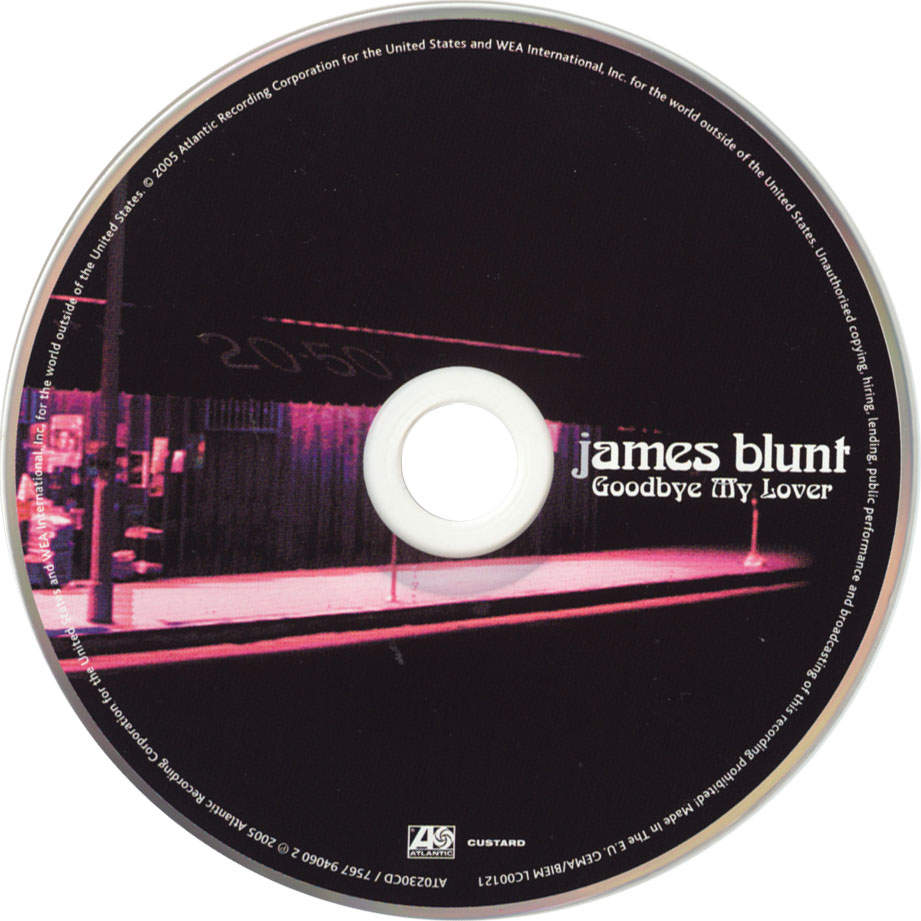 Cartula Cd de James Blunt - Goodbye My Lover (Cd Single)