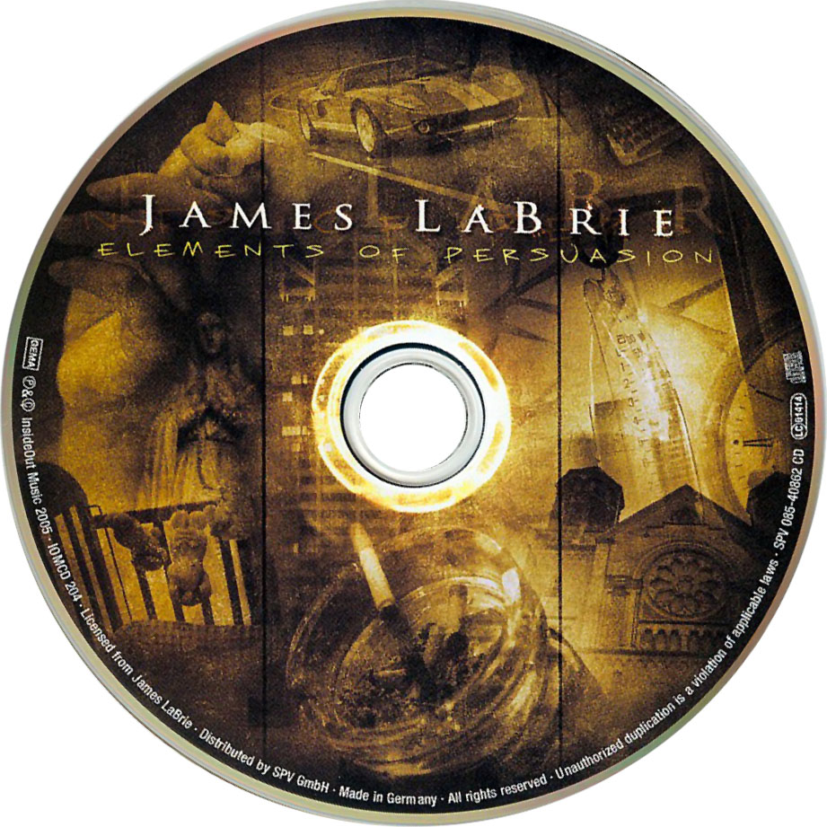 Cartula Cd de James Labrie - Elements Of Persuasion