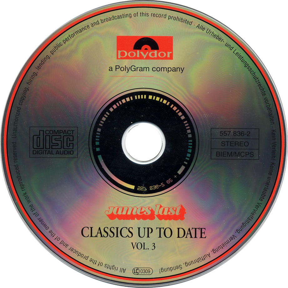 Cartula Cd de James Last - Classics Up To Date Volume 3