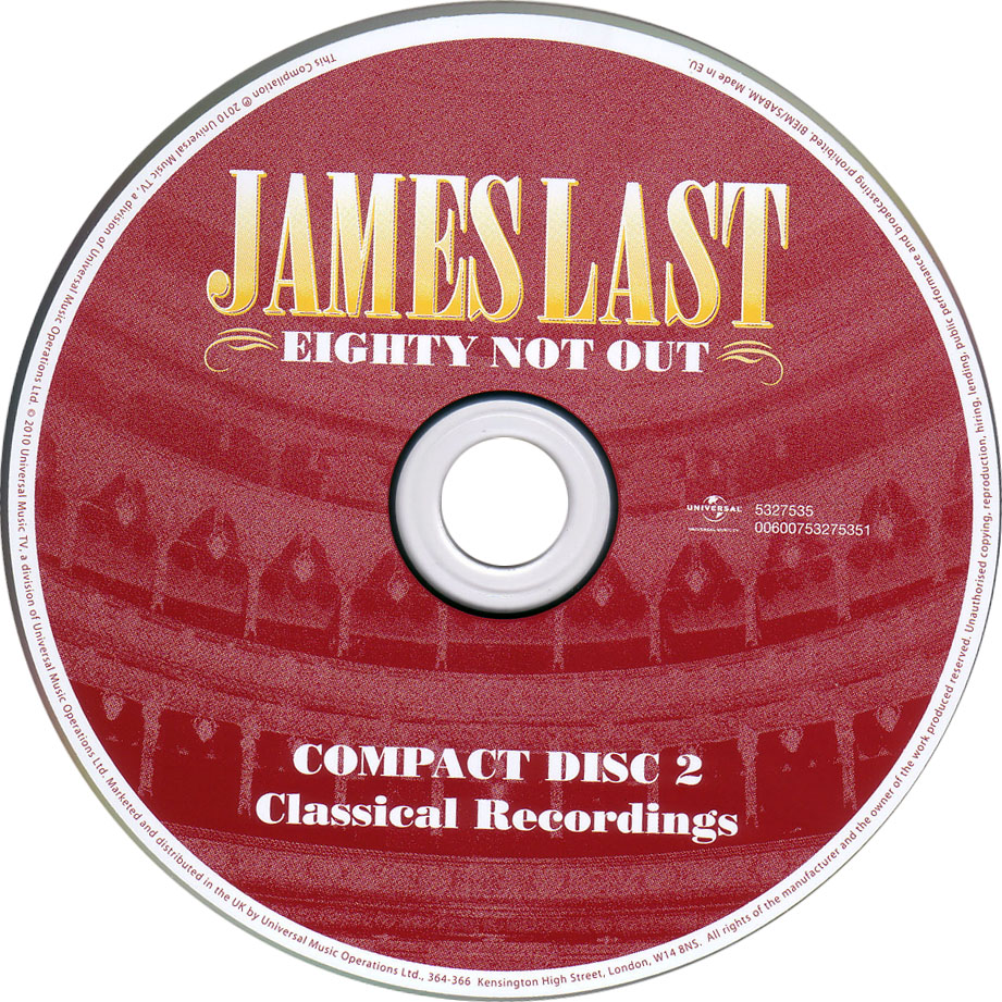 Cartula Cd2 de James Last - Eighty Not Out