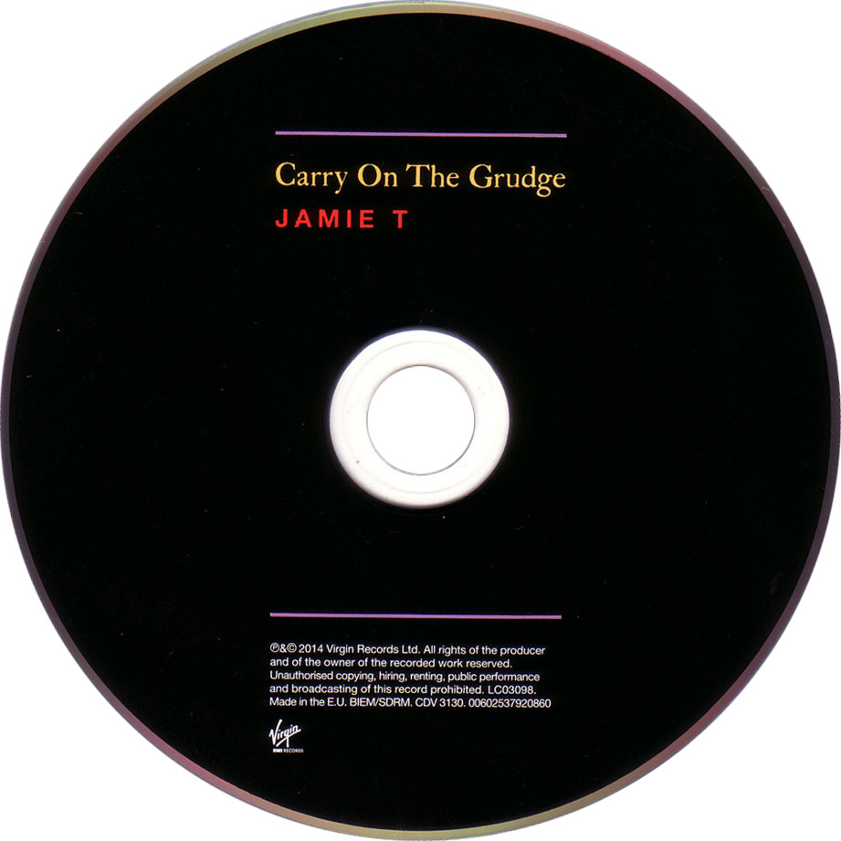 Cartula Cd de Jamie T - Carry On The Grudge