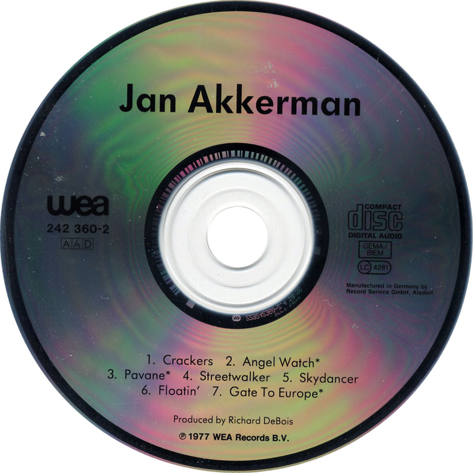 Cartula Cd de Jan Akkerman - Jan Akkerman