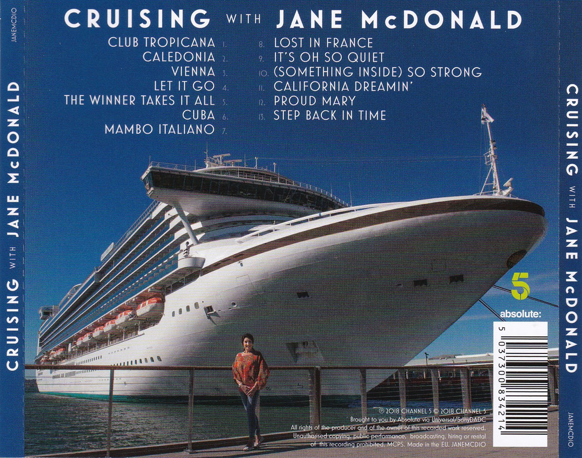 Cartula Trasera de Jane Mcdonald - Cruising With Jane Mcdonald