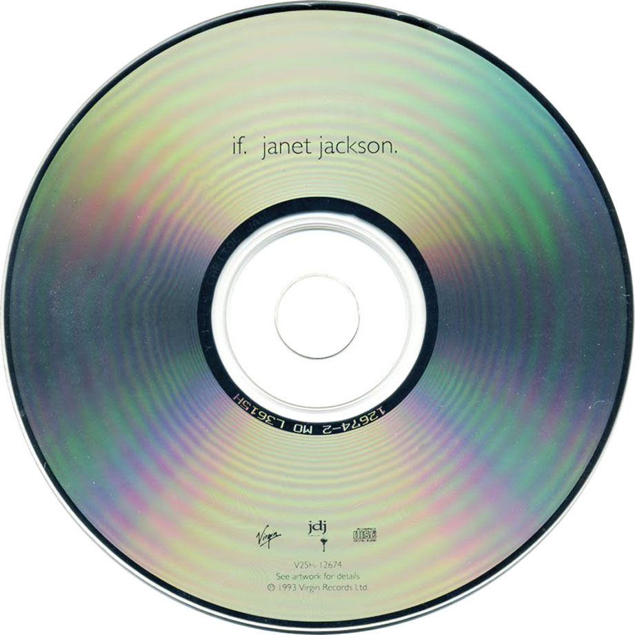 Cartula Cd de Janet Jackson - If (Cd Single)