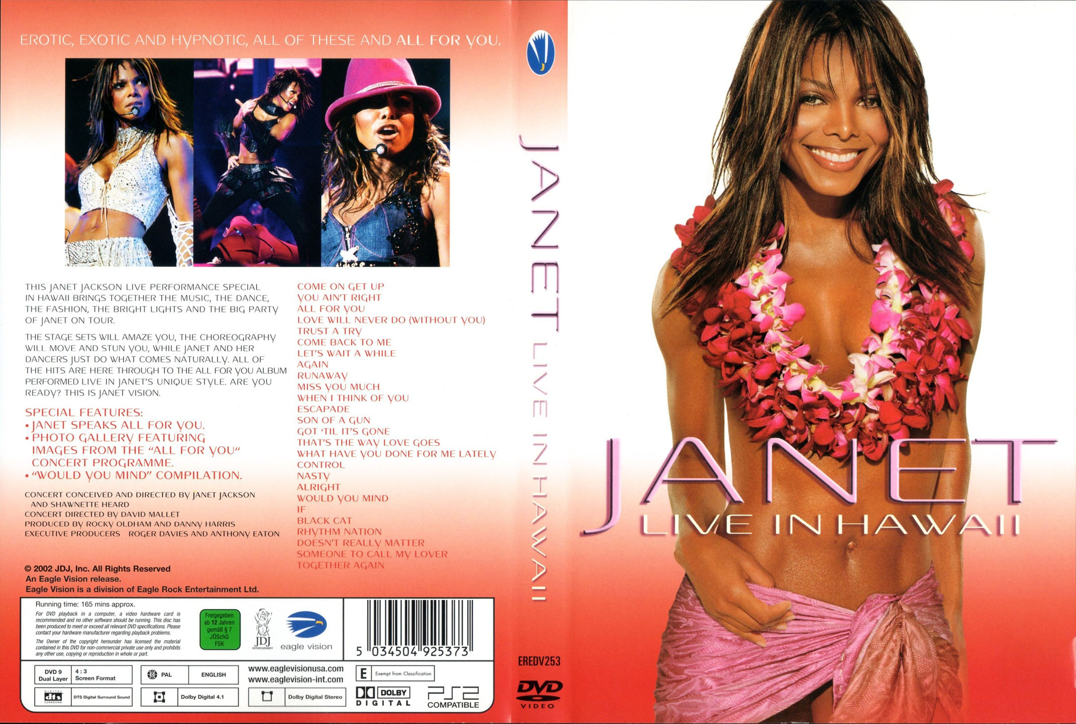 Cartula Caratula de Janet Jackson - Live In Hawaii (Dvd)