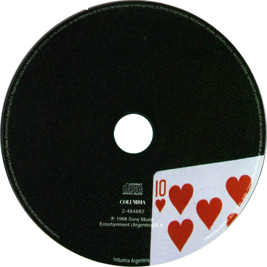 Cartula Cd de Javier Calamaro - Diez De Corazones