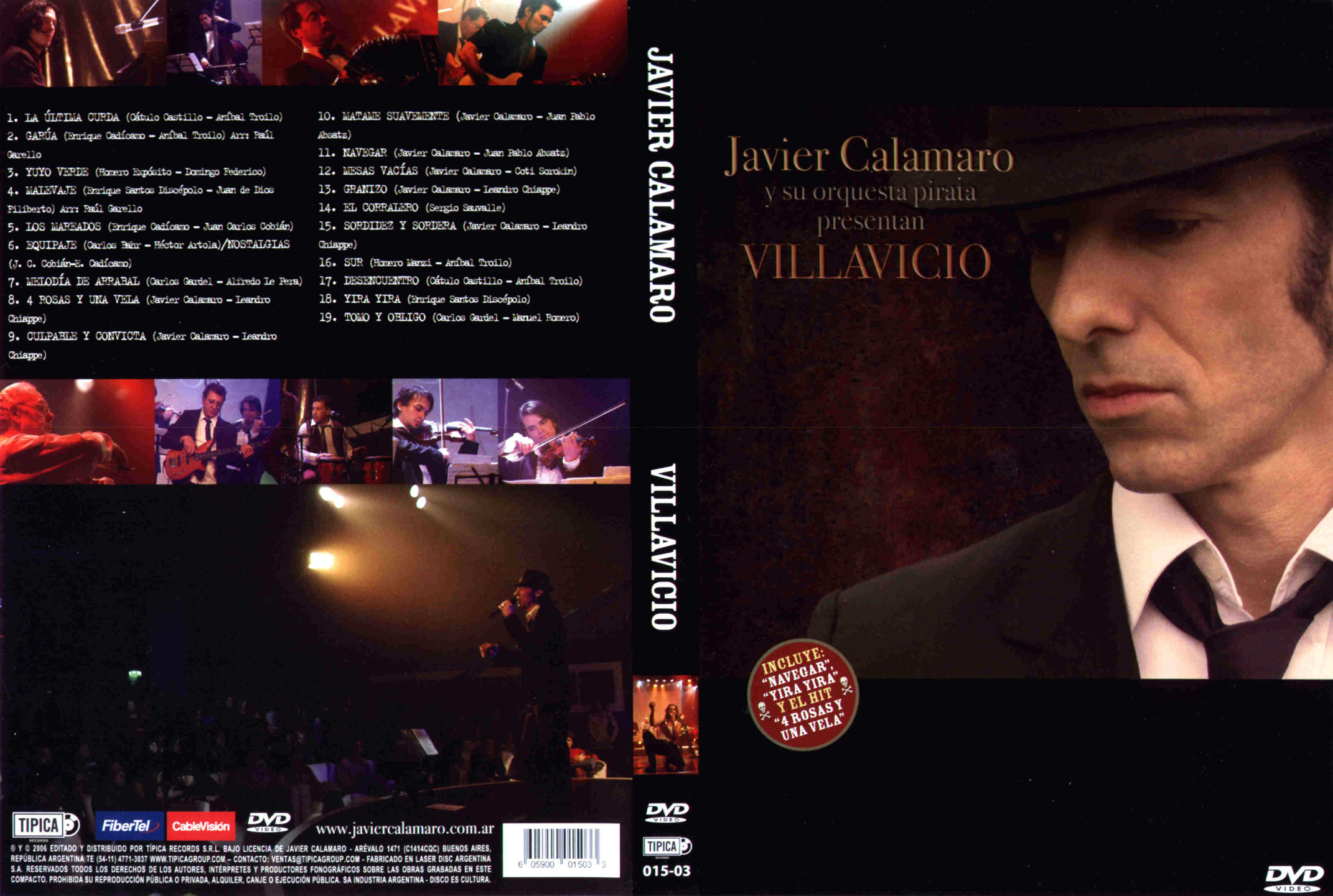 Cartula Caratula de Javier Calamaro - Villavicio (Dvd)
