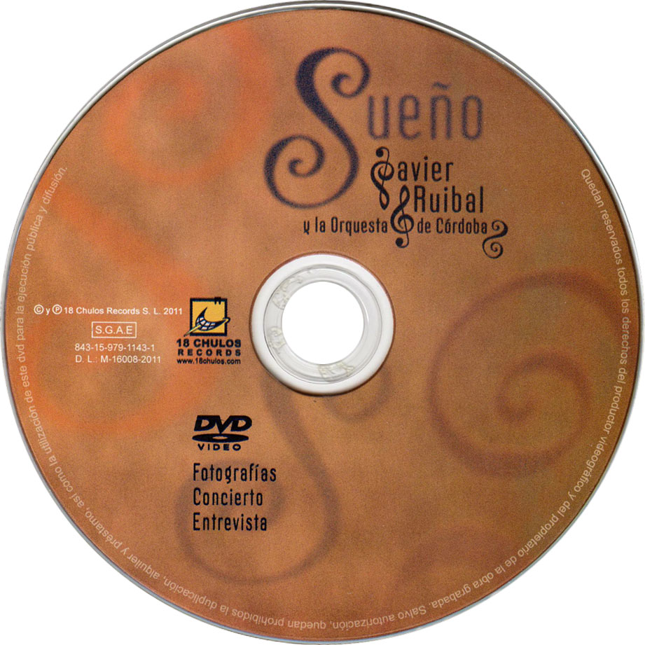 Cartula Dvd de Javier Ruibal - Sueo