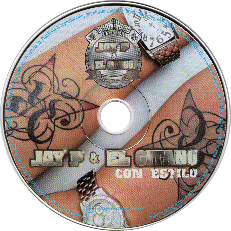 Cartula Cd de Jay P & El Gitano - Con Estilo