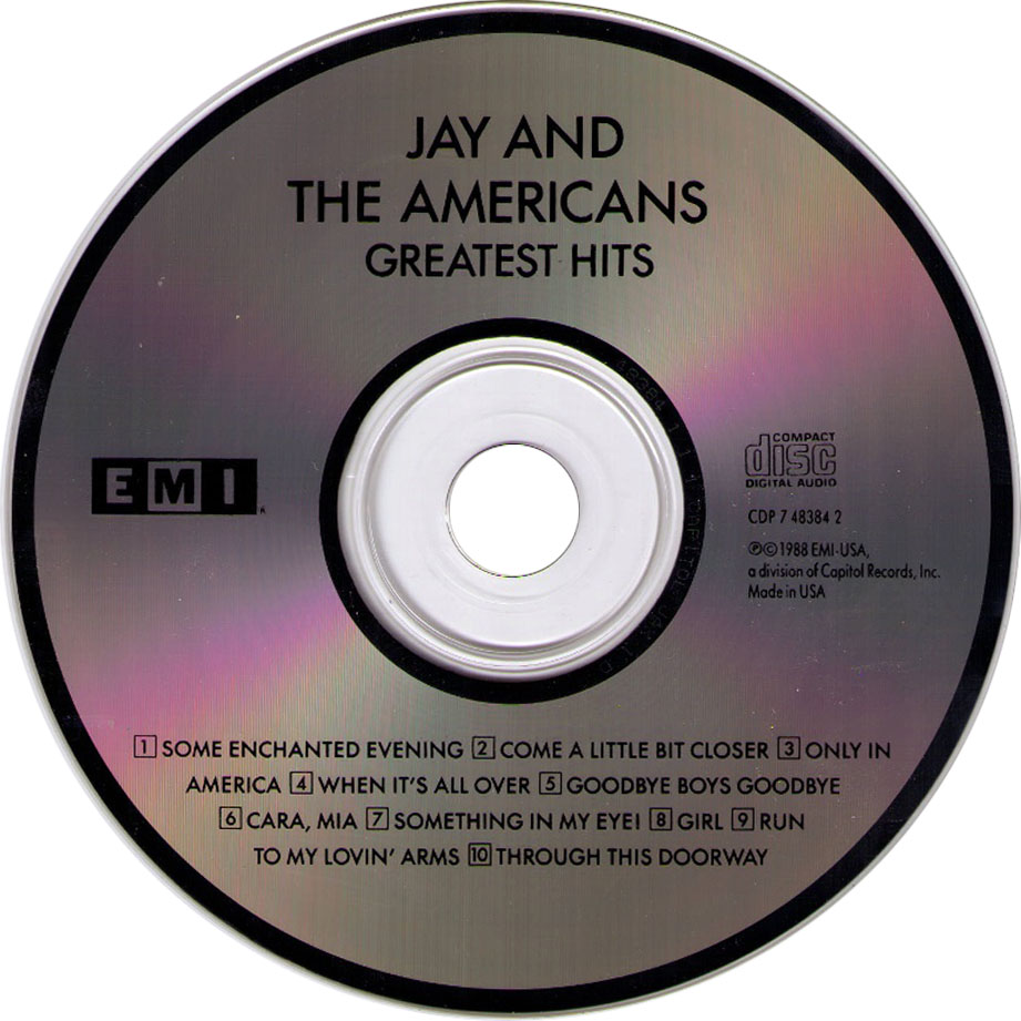Cartula Cd de Jay & The Americans - Greatest Hits