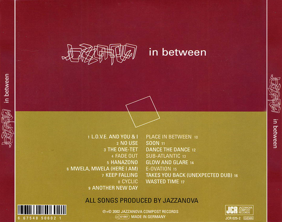 Cartula Trasera de Jazzanova - In Between