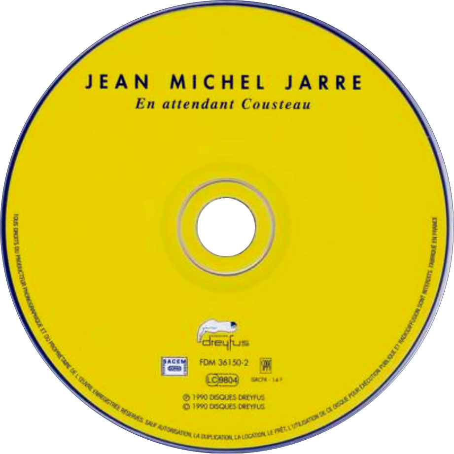 Cartula Cd de Jean Michel Jarre - En Attendant Cousteau