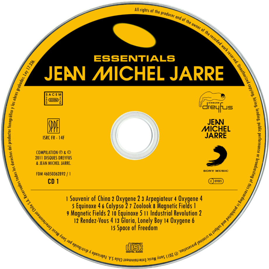 Cartula Cd1 de Jean Michel Jarre - Essentials & Rarities