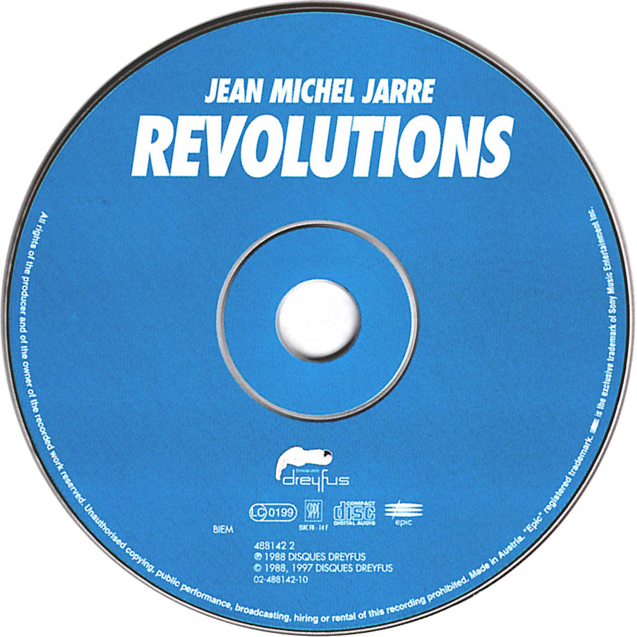 Cartula Cd de Jean Michel Jarre - Revolutions