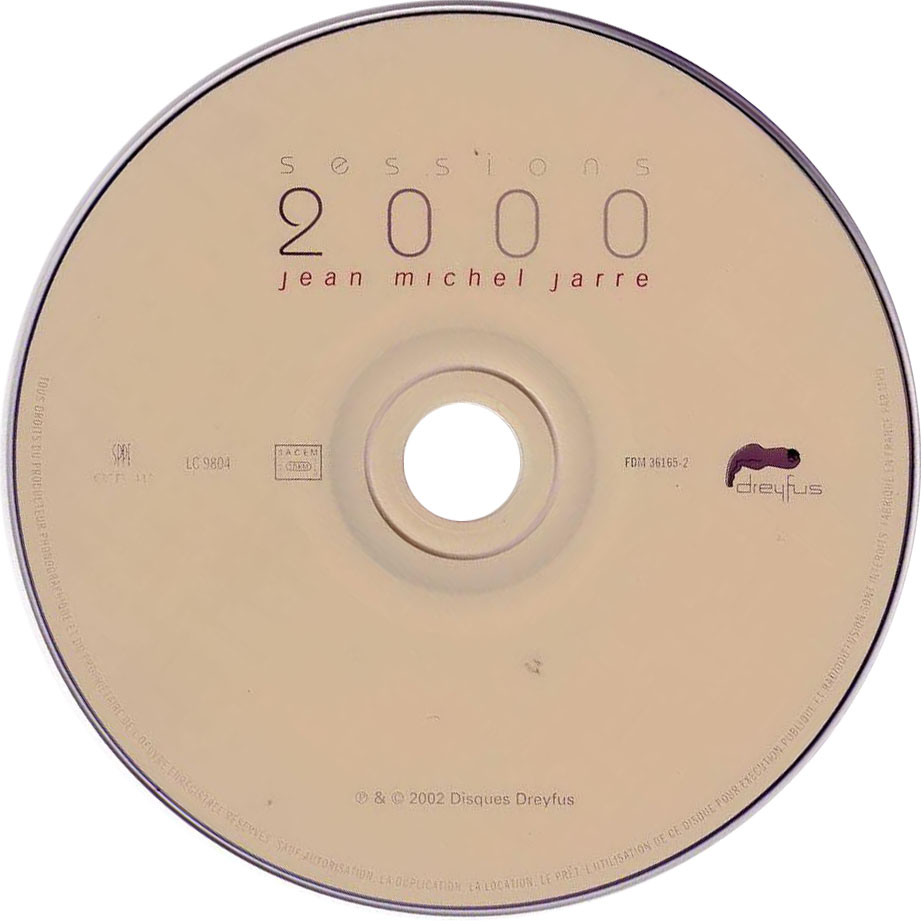 Cartula Cd de Jean Michel Jarre - Sessions 2000