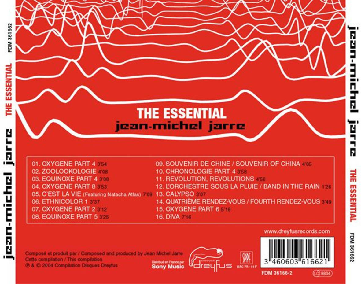 Cartula Trasera de Jean Michel Jarre - The Essential
