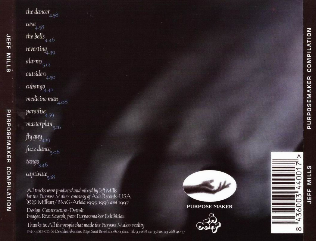 Cartula Trasera de Jeff Mills - Purposemaker Compilation