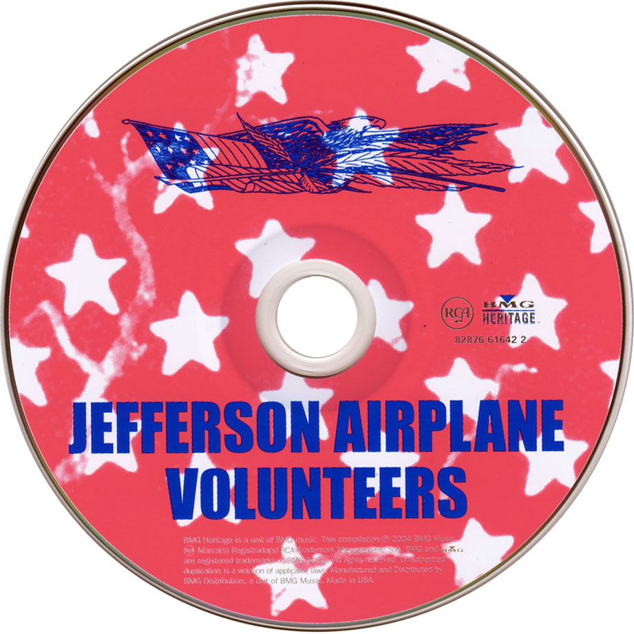 Carátula Cd de Jefferson Airplane - Volunteers (2004)