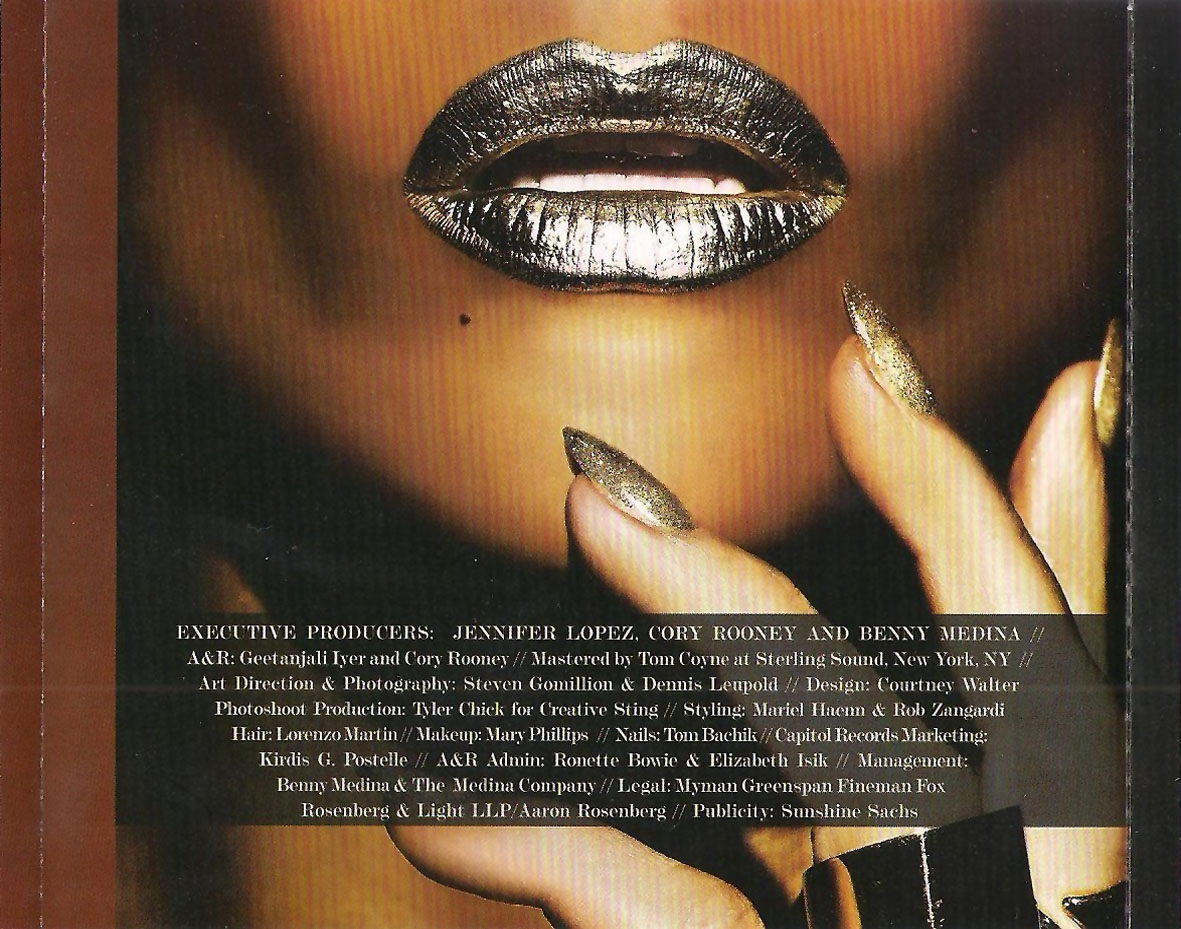 Cartula Interior Trasera de Jennifer Lopez - A.k.a. (Deluxe Edition)