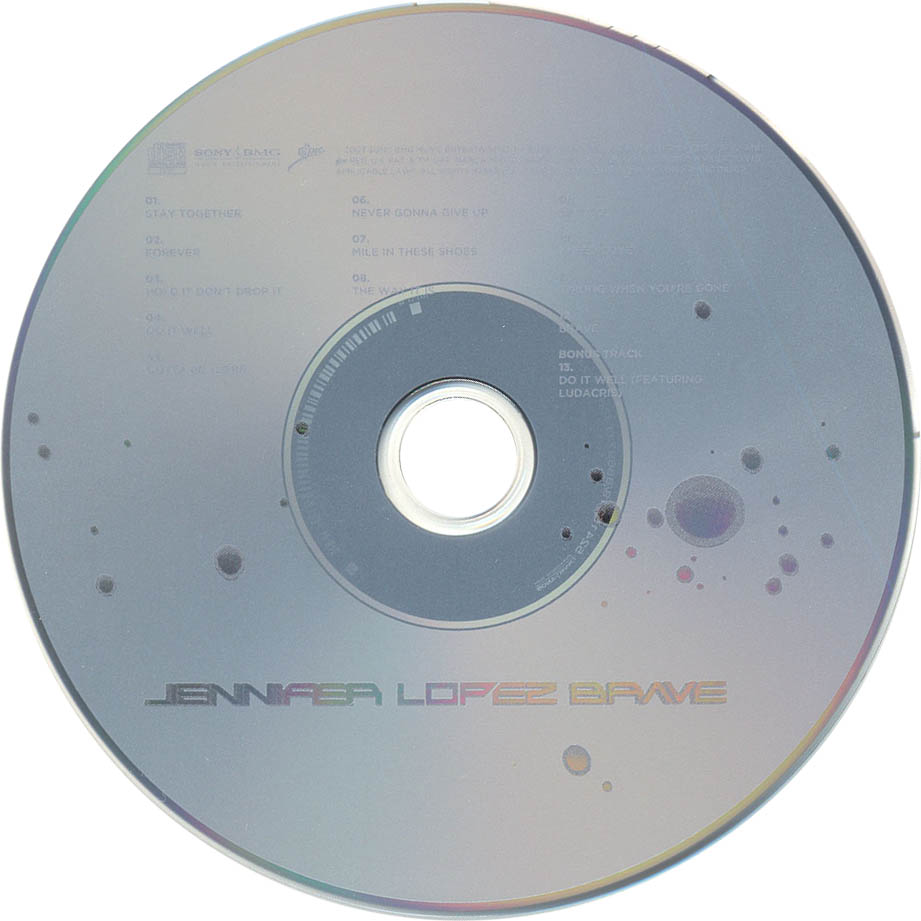 Cartula Cd de Jennifer Lopez - Brave (Edicion Especial)