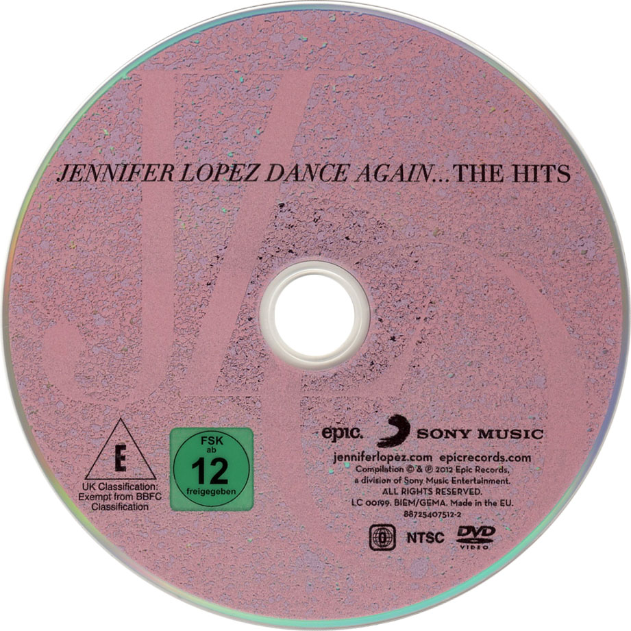 Cartula Dvd de Jennifer Lopez - Dance Again... The Hits (Deluxe Edition)