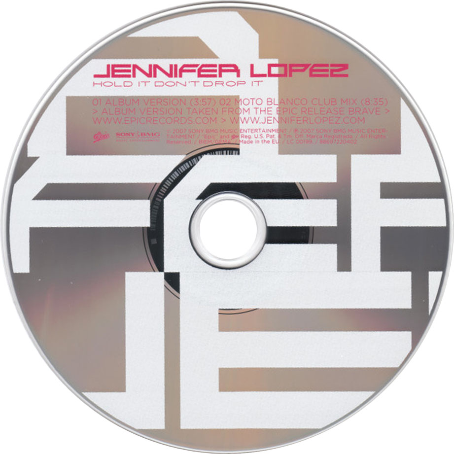 Cartula Cd de Jennifer Lopez - Hold It, Don't Drop It (Cd Single)