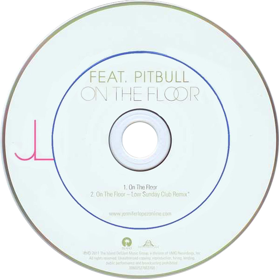 Cartula Cd de Jennifer Lopez - On The Floor (Featuring Pitbull) (Cd Single)