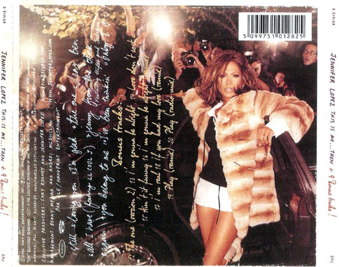Cartula Trasera de Jennifer Lopez - This Is Me... Then (Limited Edition)