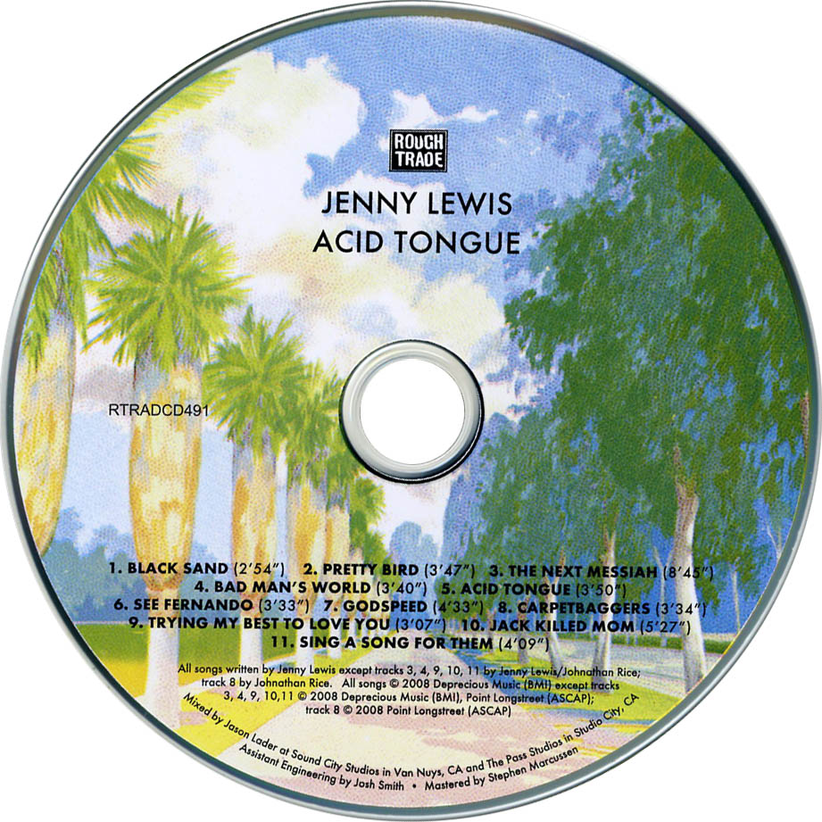 Cartula Cd de Jenny Lewis - Acid Tongue