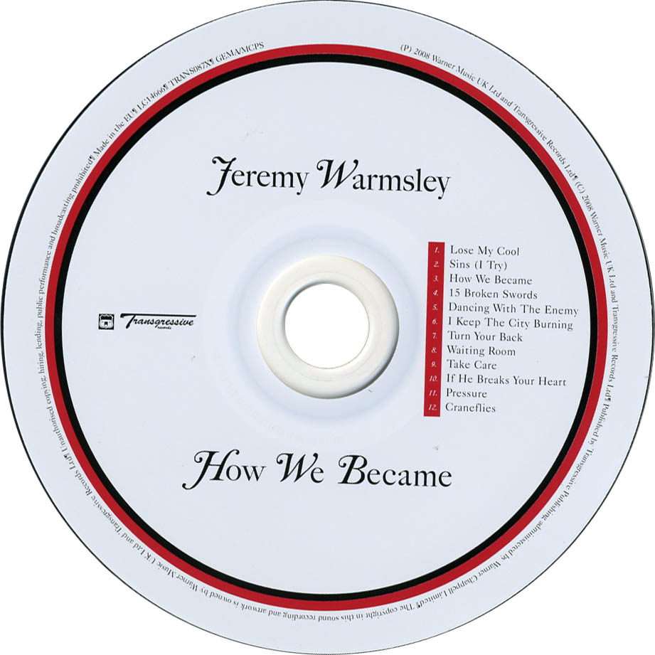 Cartula Cd1 de Jeremy Warmsley - How We Became