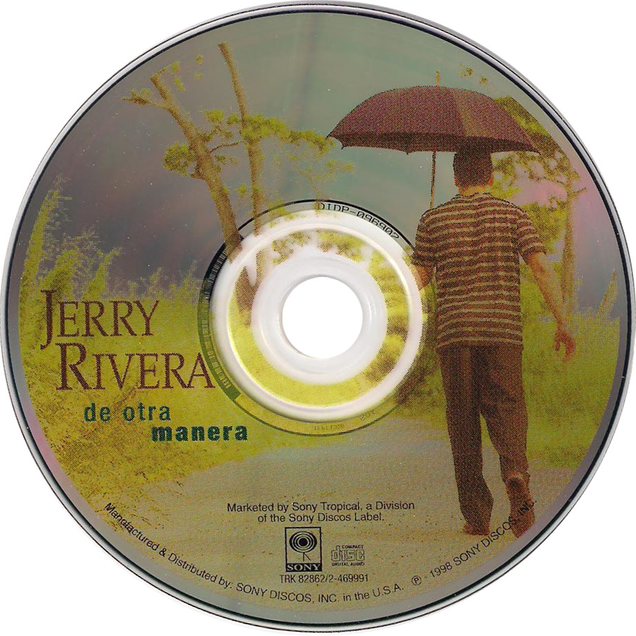 Cartula Cd de Jerry Rivera - De Otra Manera