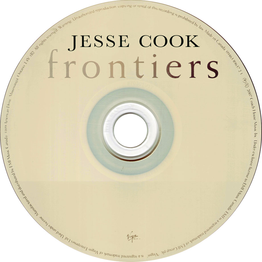 Cartula Cd de Jesse Cook - Frontiers