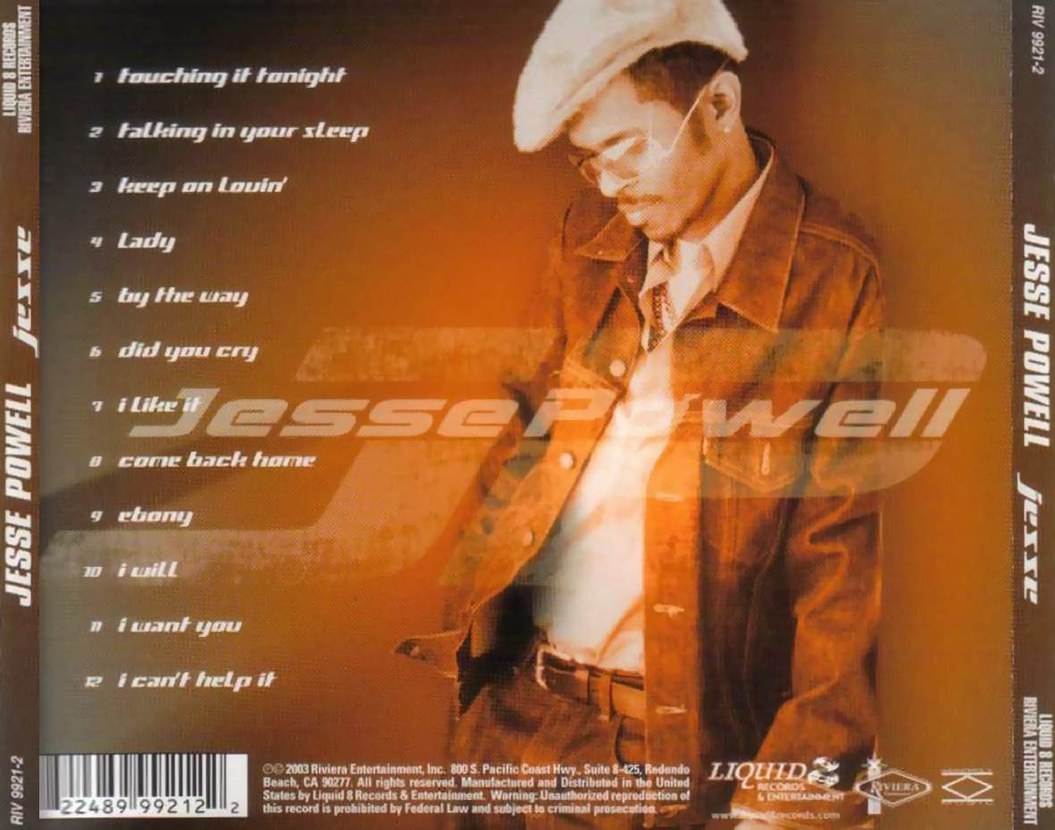 Cartula Trasera de Jesse Powell - Jesse