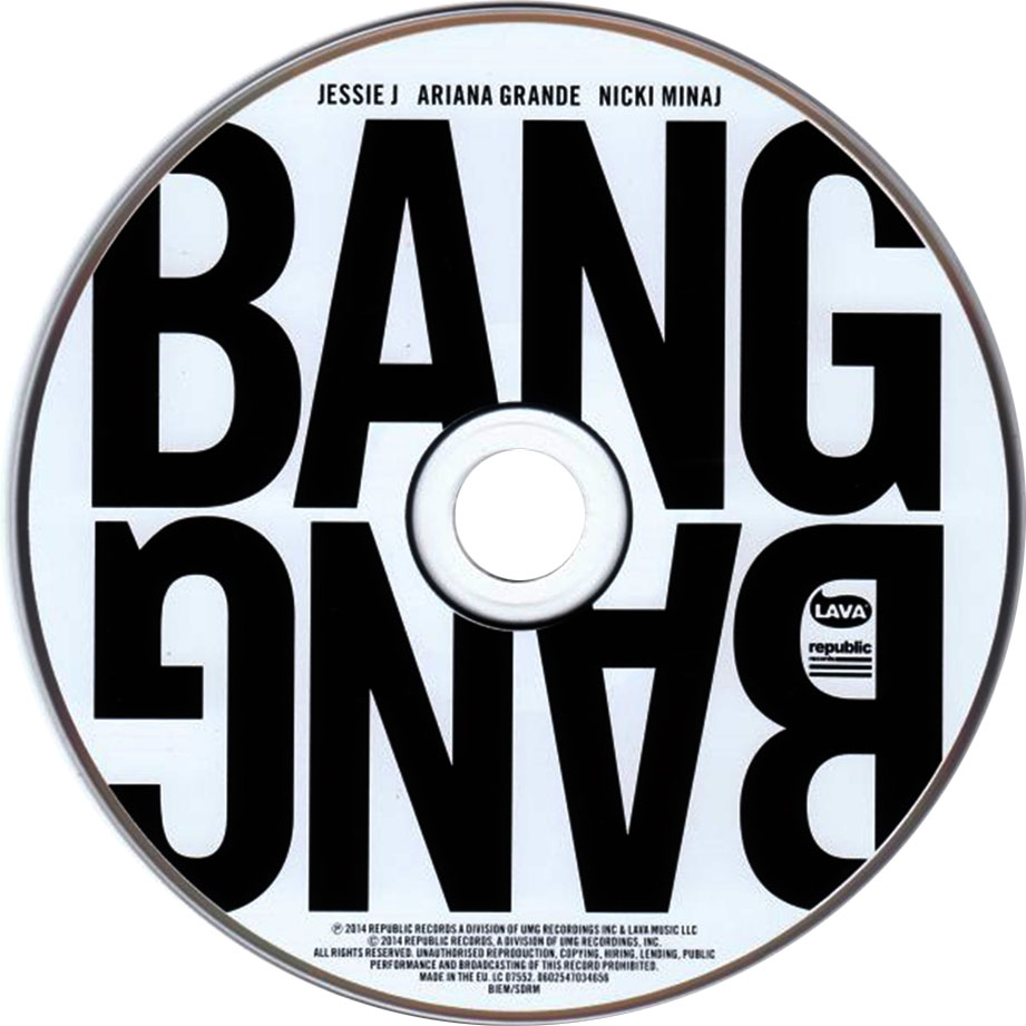 Cartula Cd de Jessie J - Bang Bang (Featuring Ariana Grande & Nicki Minaj) (Cd Single)