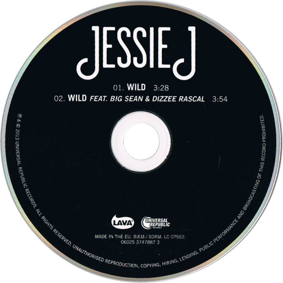 Cartula Cd de Jessie J - Wild (Cd Single)