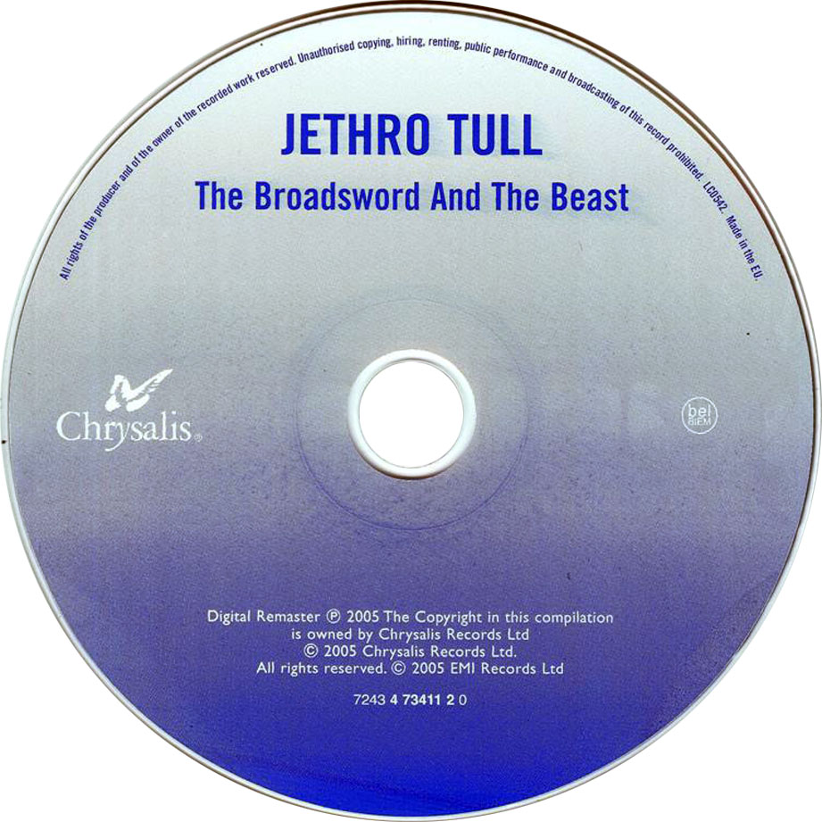 Cartula Cd de Jethro Tull - The Broadsword And The Beast (2005)