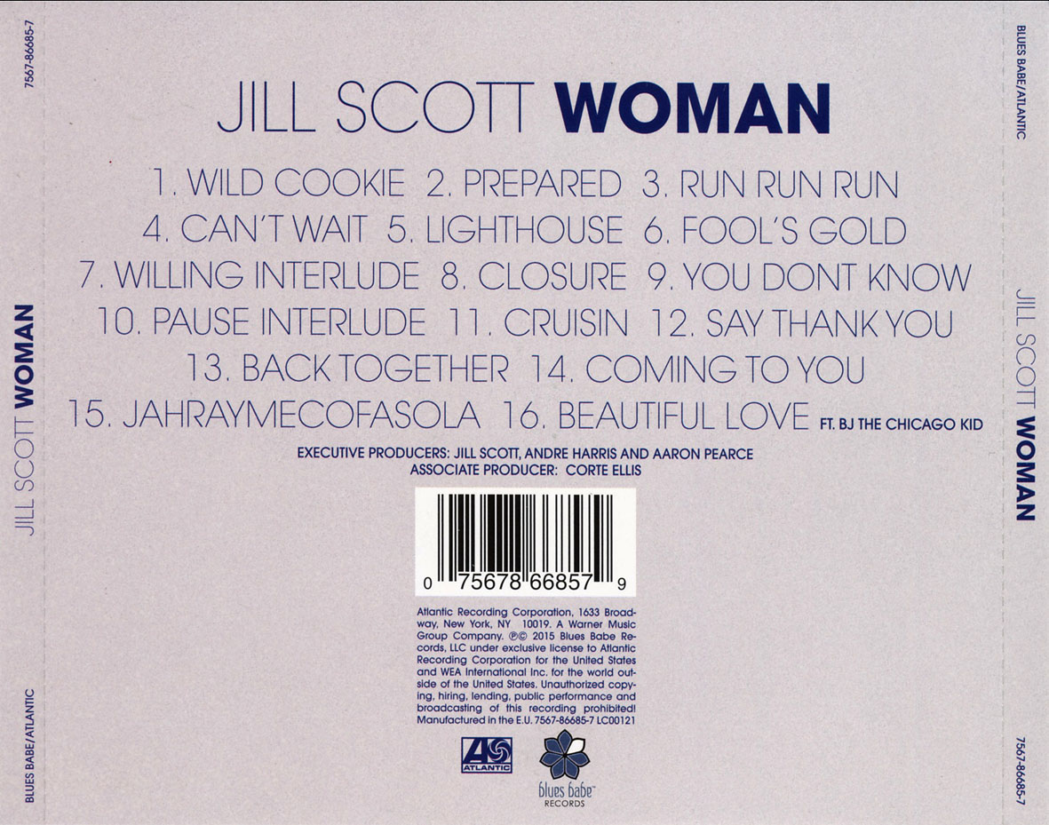 Cartula Trasera de Jill Scott - Woman