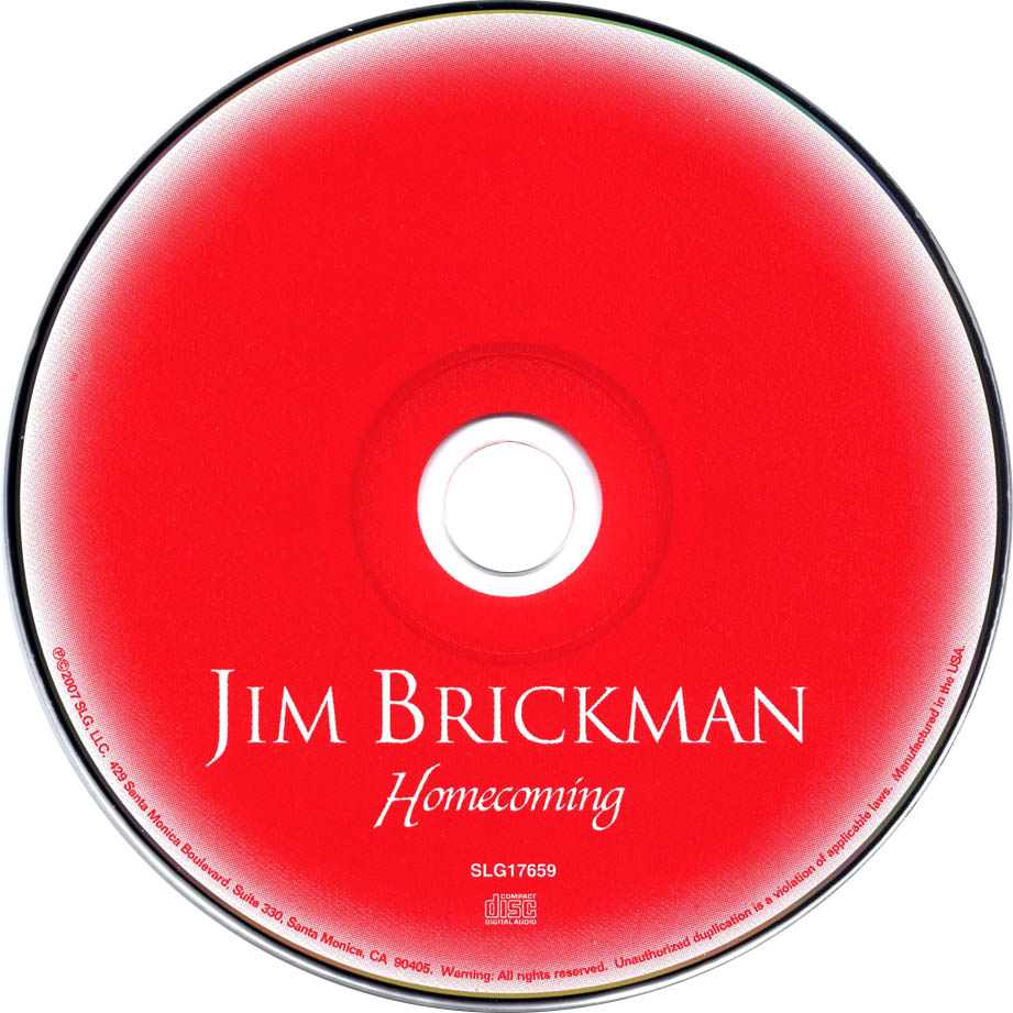 Cartula Cd de Jim Brickman - Homecoming