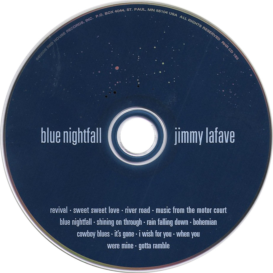 Cartula Cd de Jimmy Lafave - Blue Nightfall