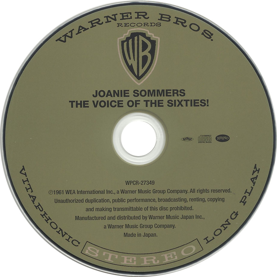Cartula Cd de Joanie Sommers - The Voice Of The Sixties