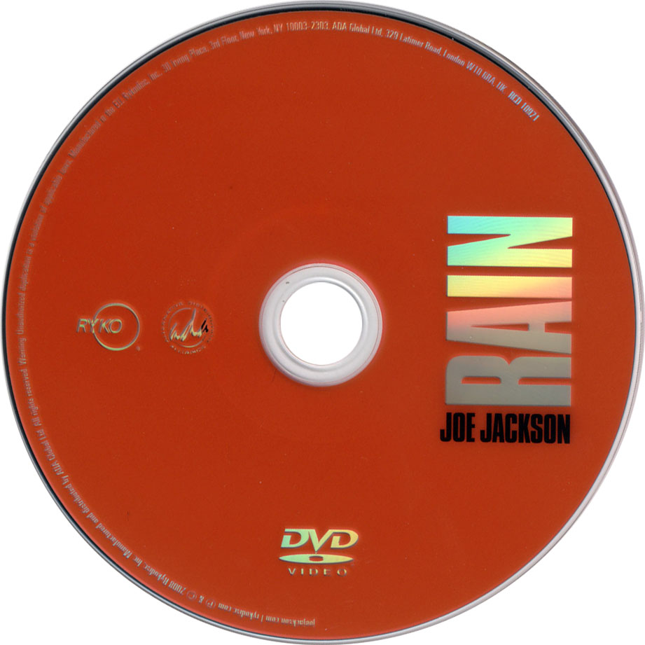 Cartula Dvd de Joe Jackson - Rain (Special Edition)