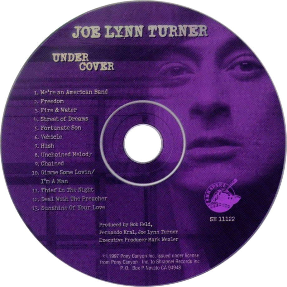 Cartula Cd de Joe Lynn Turner - Under Cover