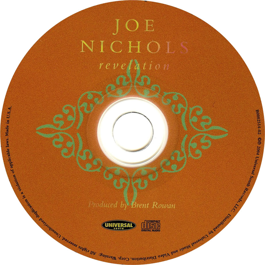 Cartula Cd de Joe Nichols - Revelation