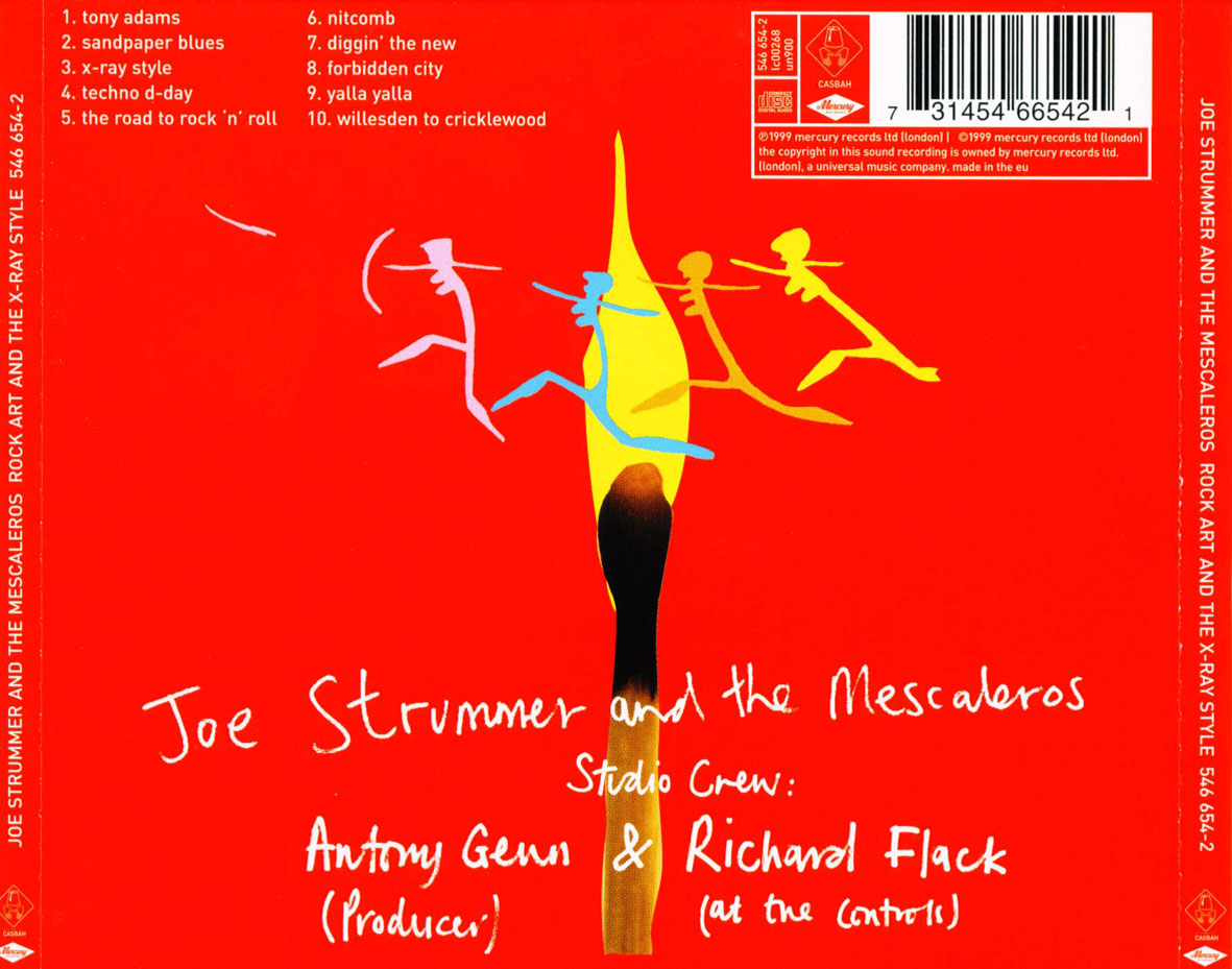 Cartula Trasera de Joe Strummer & The Mescaleros - Rock Art & The X-Ray Style