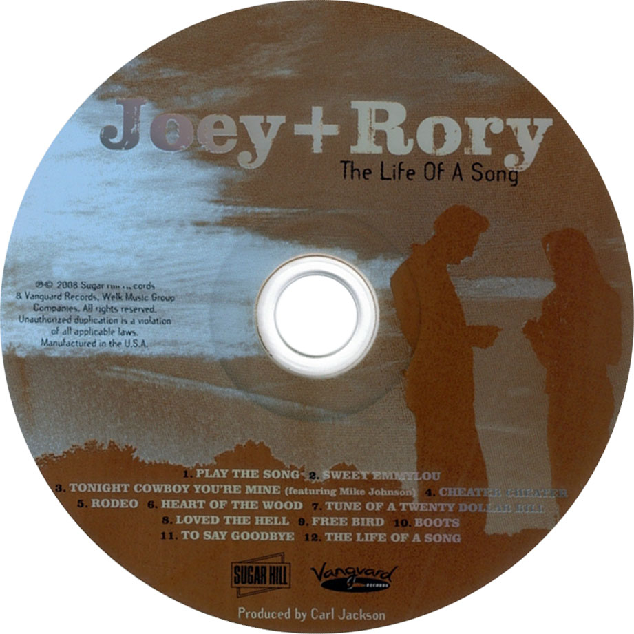 Cartula Cd de Joey + Rory - The Life Of A Song