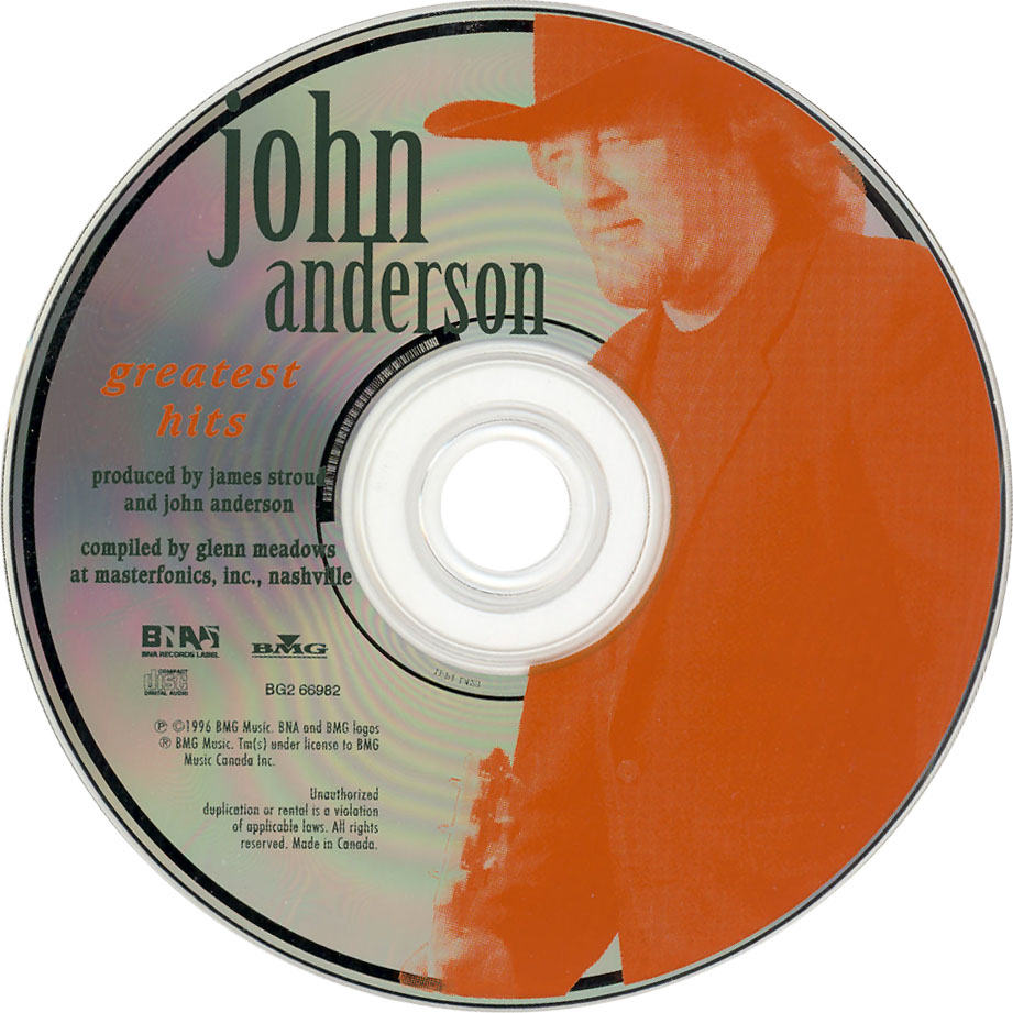 Cartula Cd de John Anderson - Greatest Hits