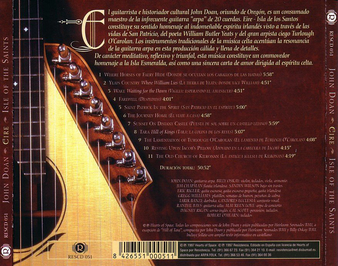 Cartula Trasera de John Doan - Eire: Isle Of The Saints