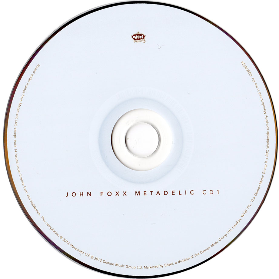 Cartula Cd1 de John Foxx - Metadelic