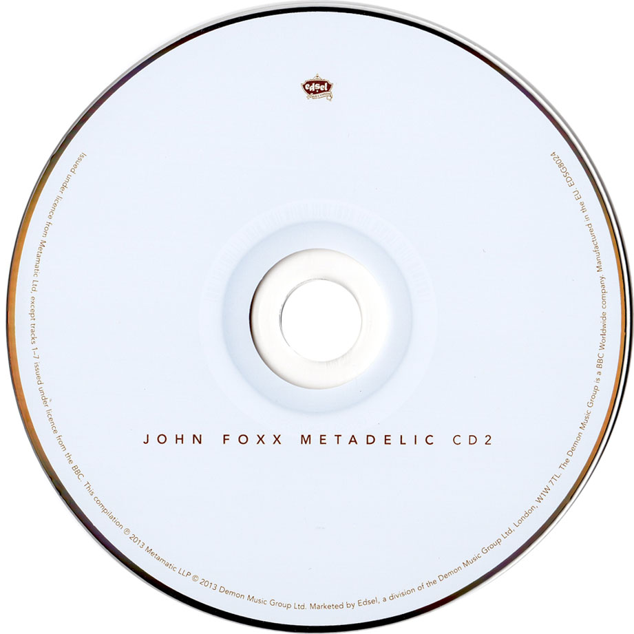 Cartula Cd2 de John Foxx - Metadelic